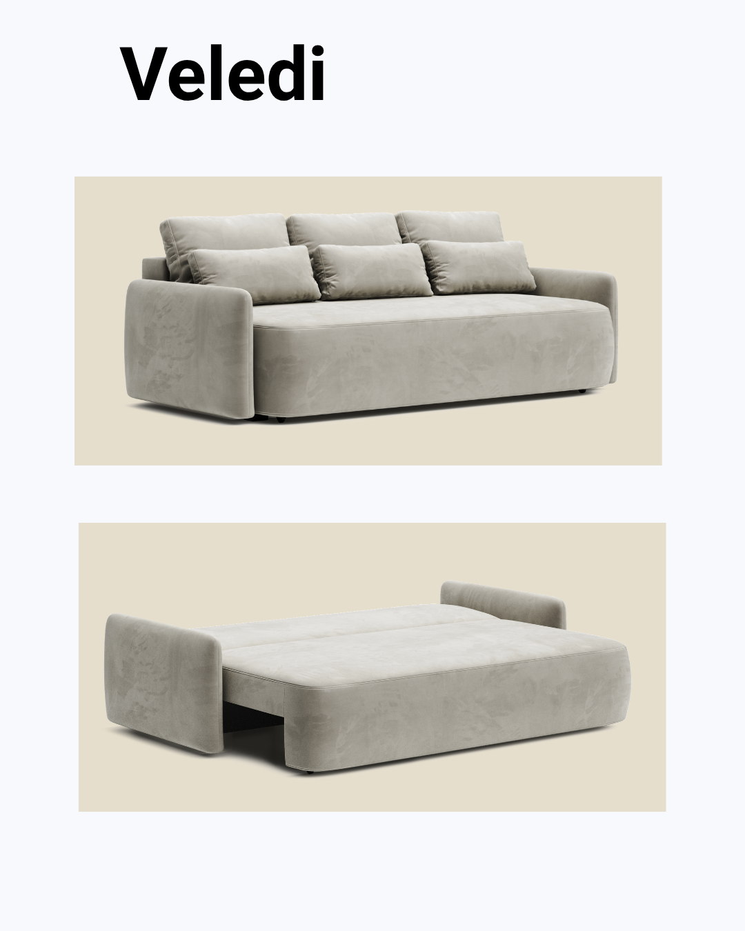 Veledi Sofa – 3-Seater (Straight)