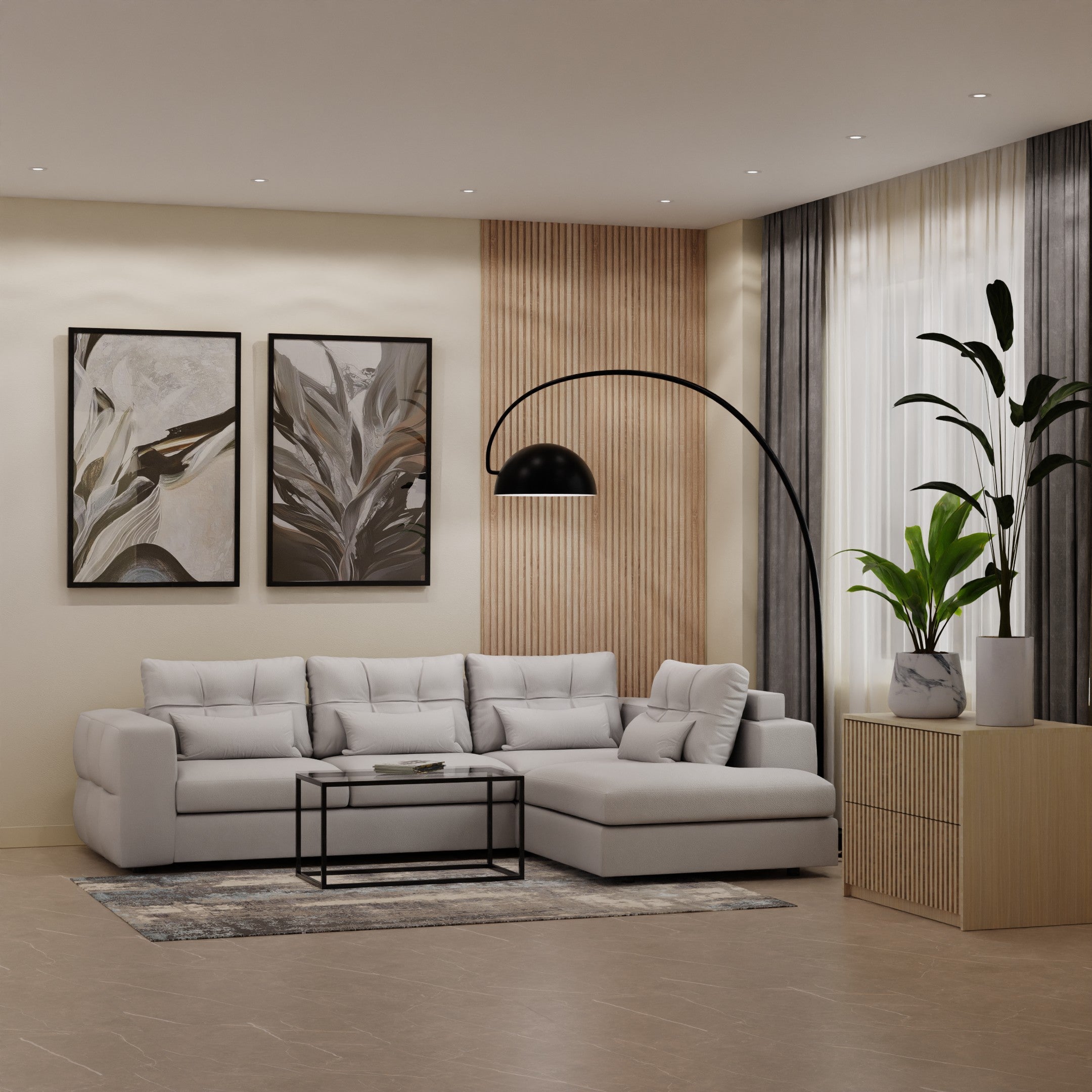 Alicante Corner Sofa – L-Shape (2-Seater Base)