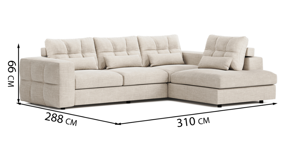 Alicante Corner Sofa – L-Shape (2-Seater Base)