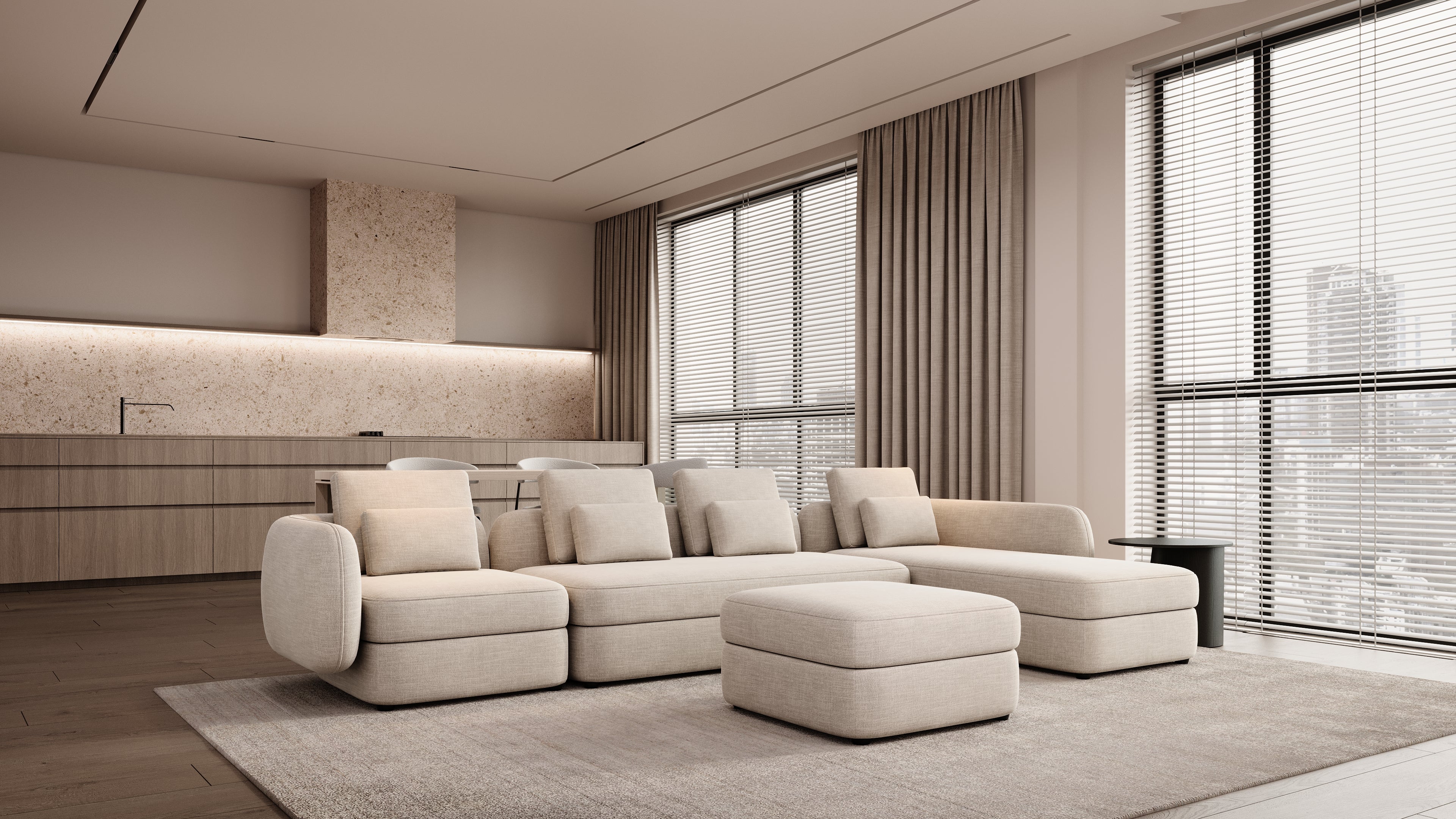 Madrid Corner Sofa – L-Shape with Appex