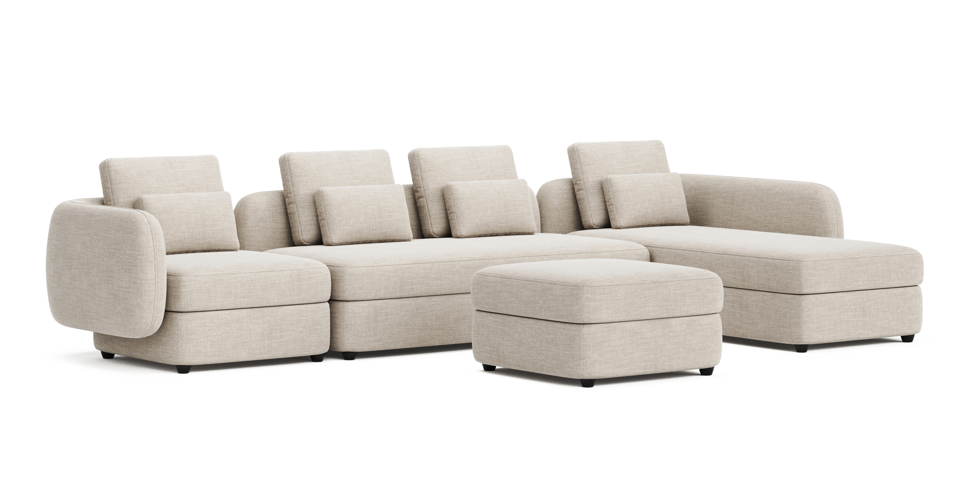 Madrid Corner Sofa – L-Shape with Appex