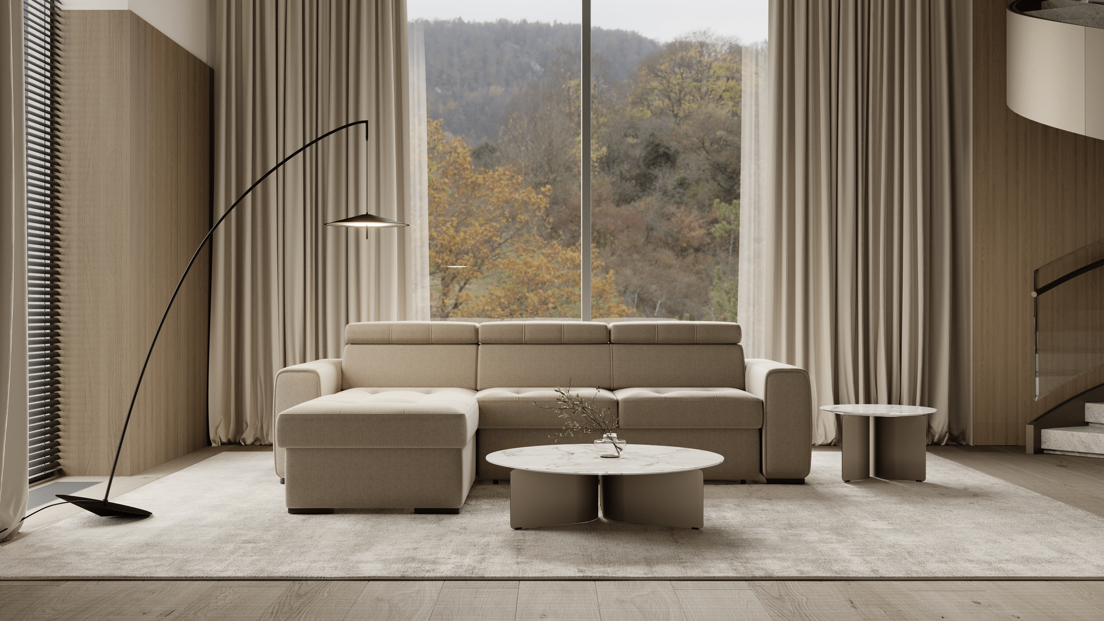 Rimini Corner Sofa – C-Shape