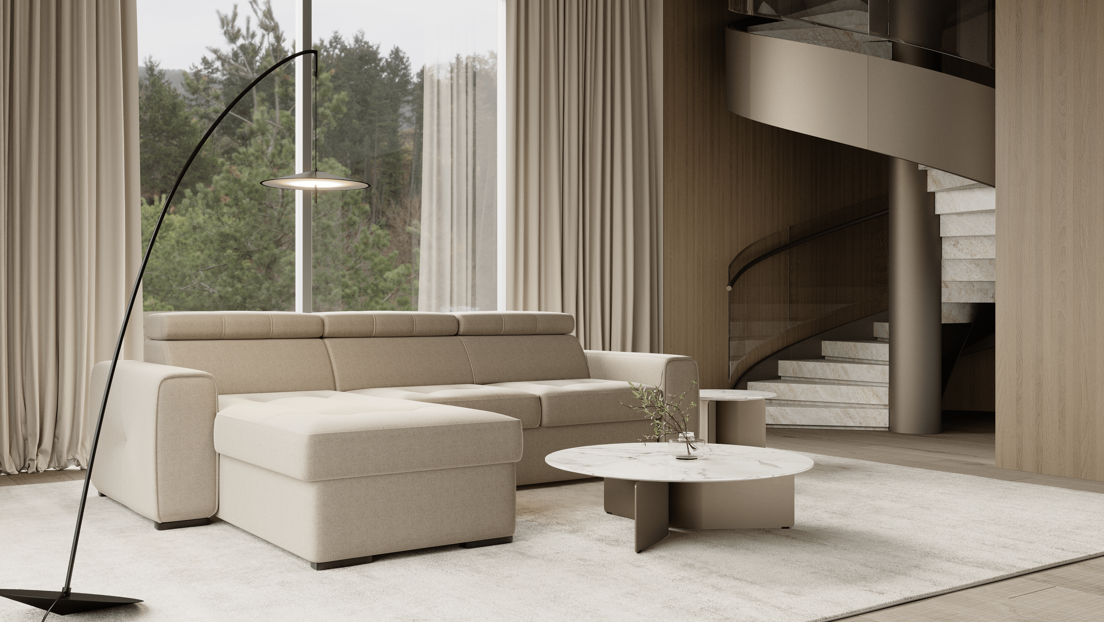Rimini Corner Sofa – C-Shape